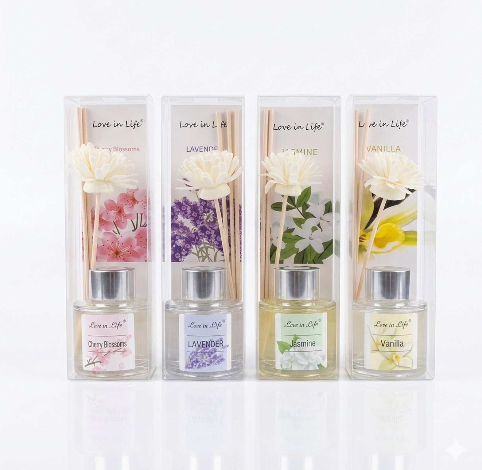 Reed Diffuser Air Freshener Long Lasting Home Fragrance Oil Set for Office and House Living Room image