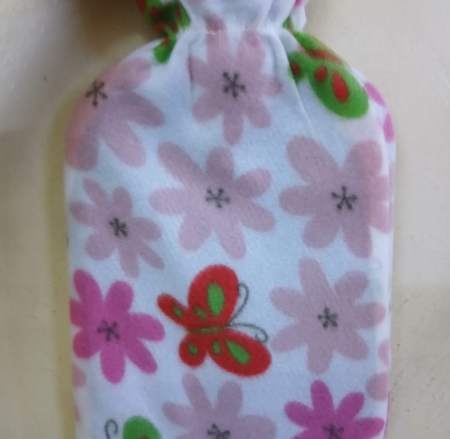 2L Durable Rubber Hot Water Bottle with Removable Soft Fleece Cover for Menstrual Cramps & Body Pain Relief image