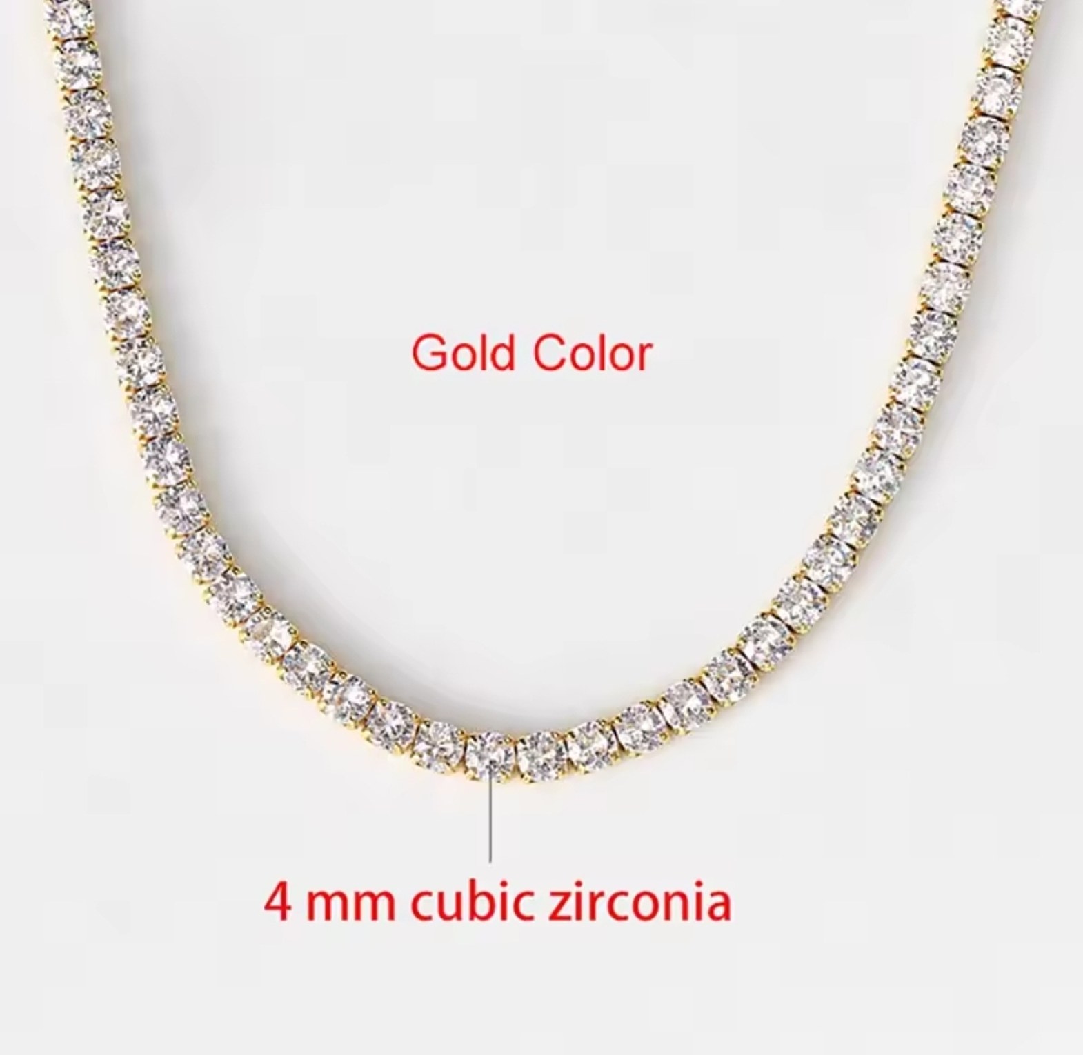 Cubic Zirconia Tennis necklace image