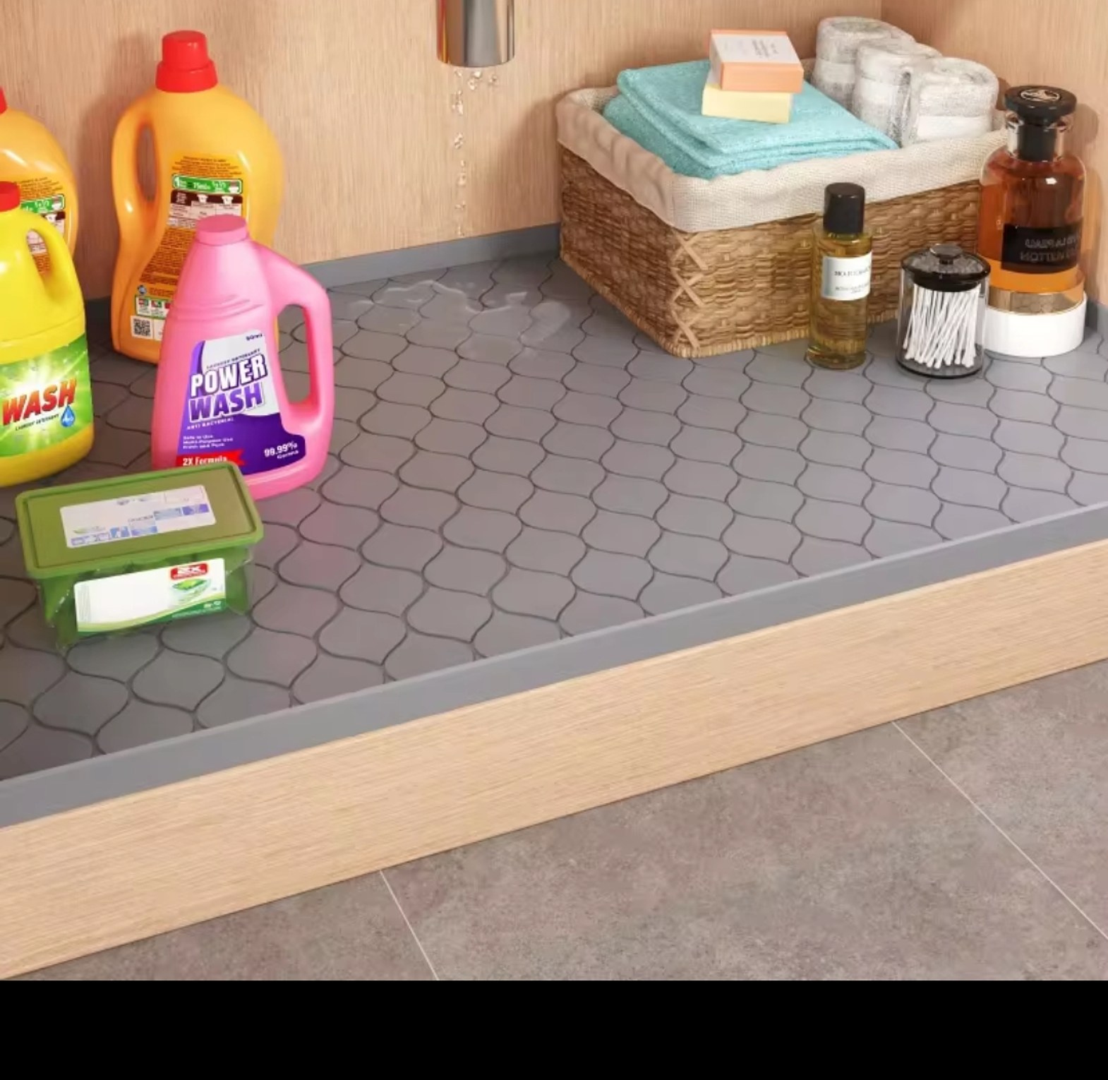 Waterproof,non-slip, under the sink mat image