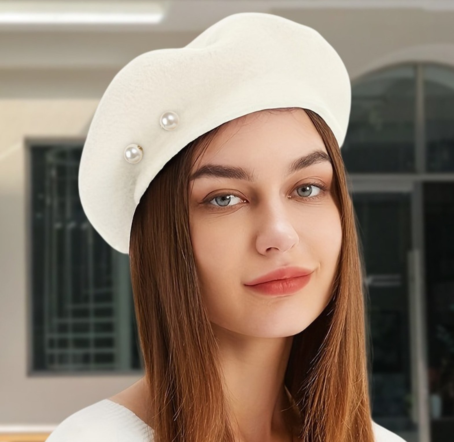 Women’s Pearl Beanie Hat image