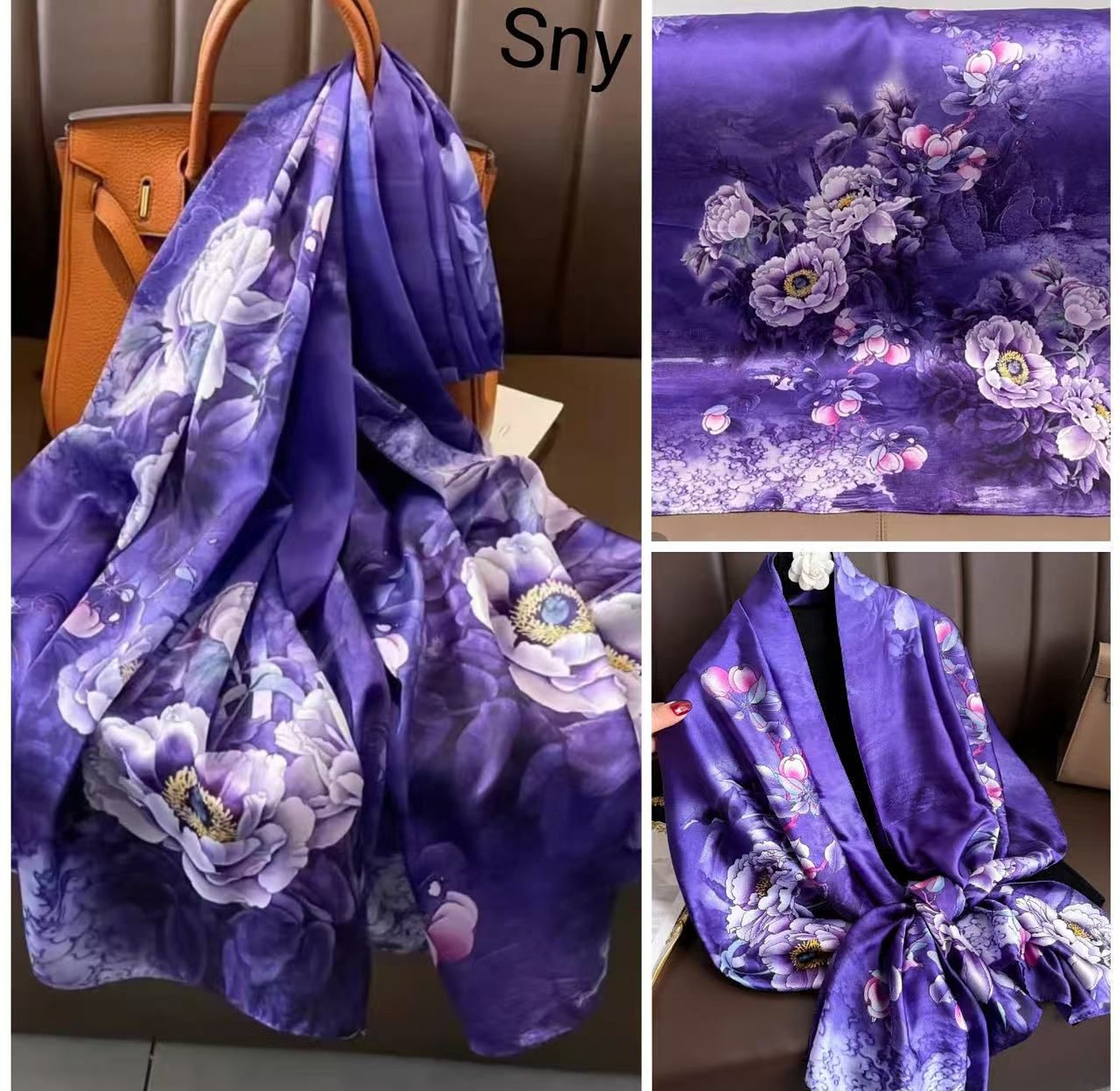 Silk long scarves  image