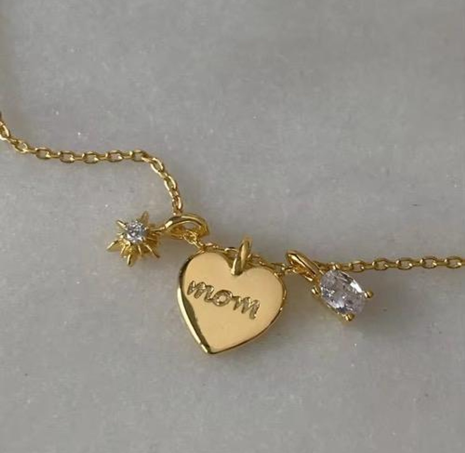 Mama Sparkle Heart Necklace  image