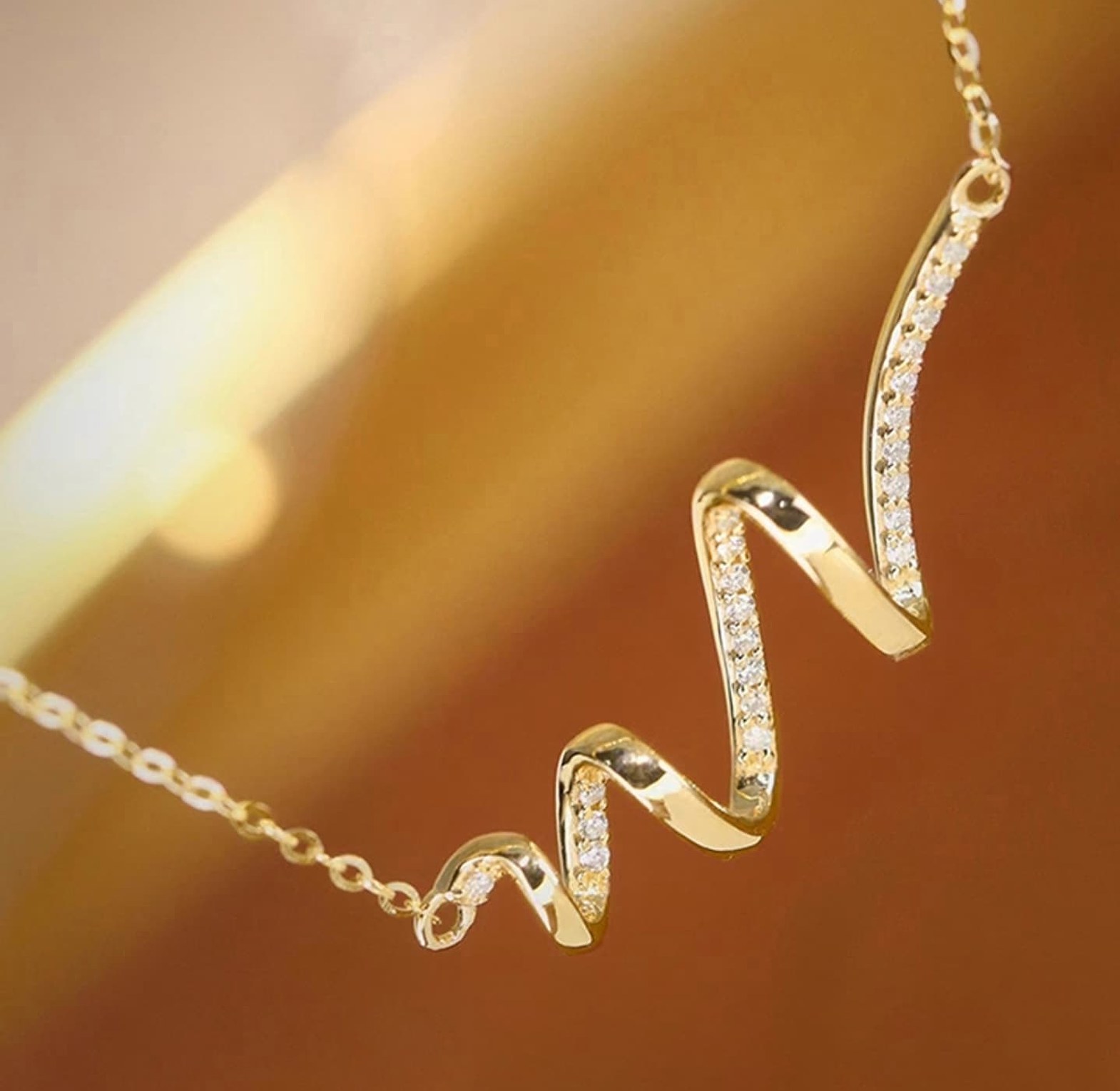Heartbeat Wave Necklace  image