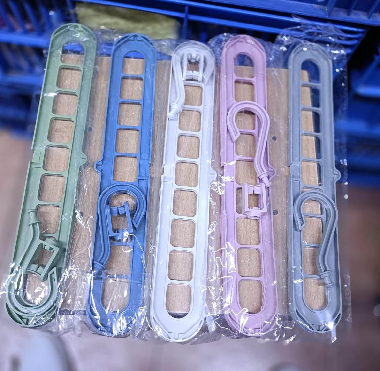 9 Hole Magic Space Saving Clothes Hanger Wardrobe Organizer For Closet Storage & Drying - Heavy Duty Rotating Multi-Functional Hanger image