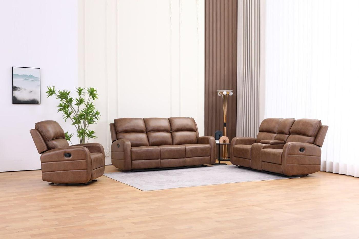 ZOE 7 Seater Fabric Recliner Sofa (3+2+1+1) image 1