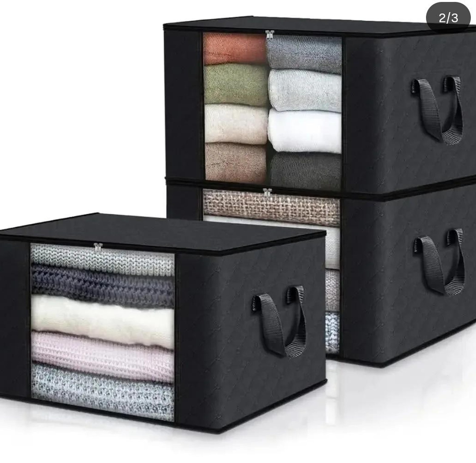 Non woven Duvet /blankets /cloth storage organizer image