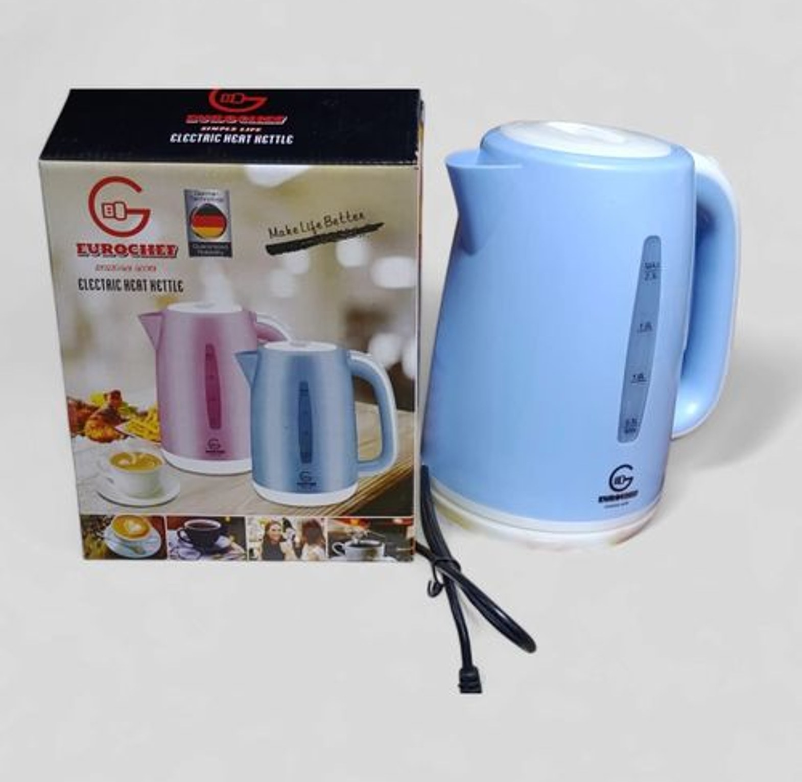 Eurochef 2.3L PLASTIC ELECTRIC KETTLE WITH 2.3 L Automatic Switch Off image