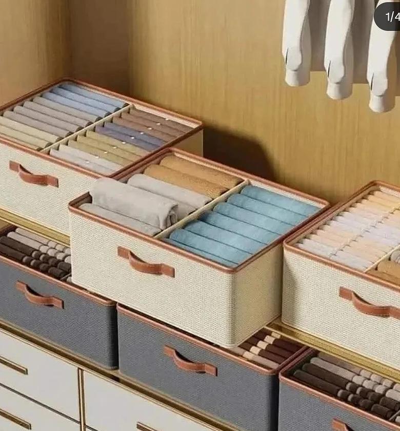 Double Compartment closet organizer image