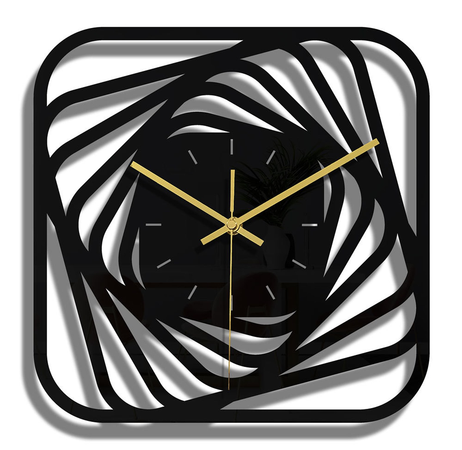 Fashion wall decor Wall Clock 3D  image