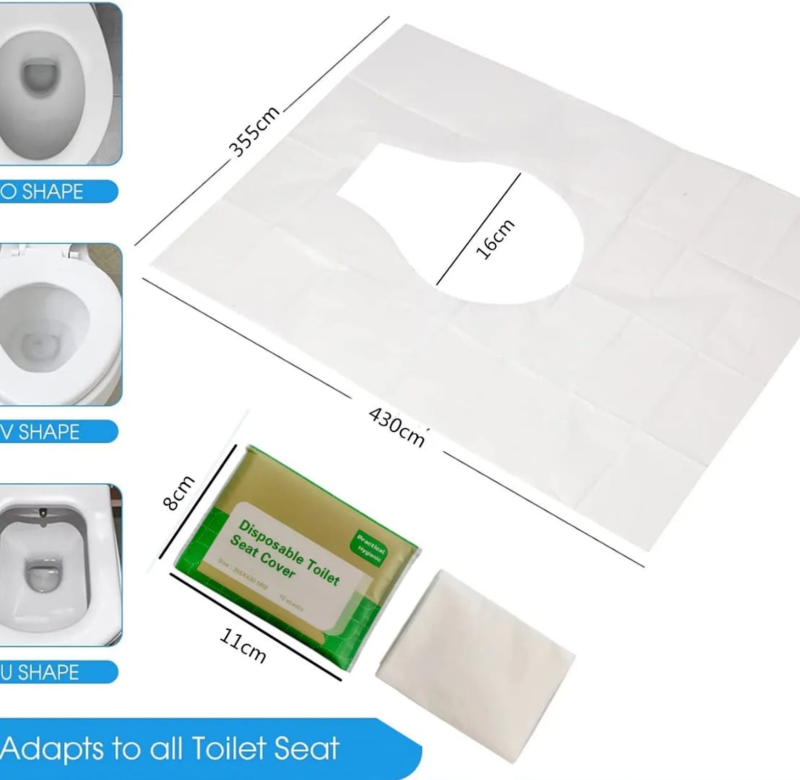 10pcs Disposable Toilet Seat Cover image