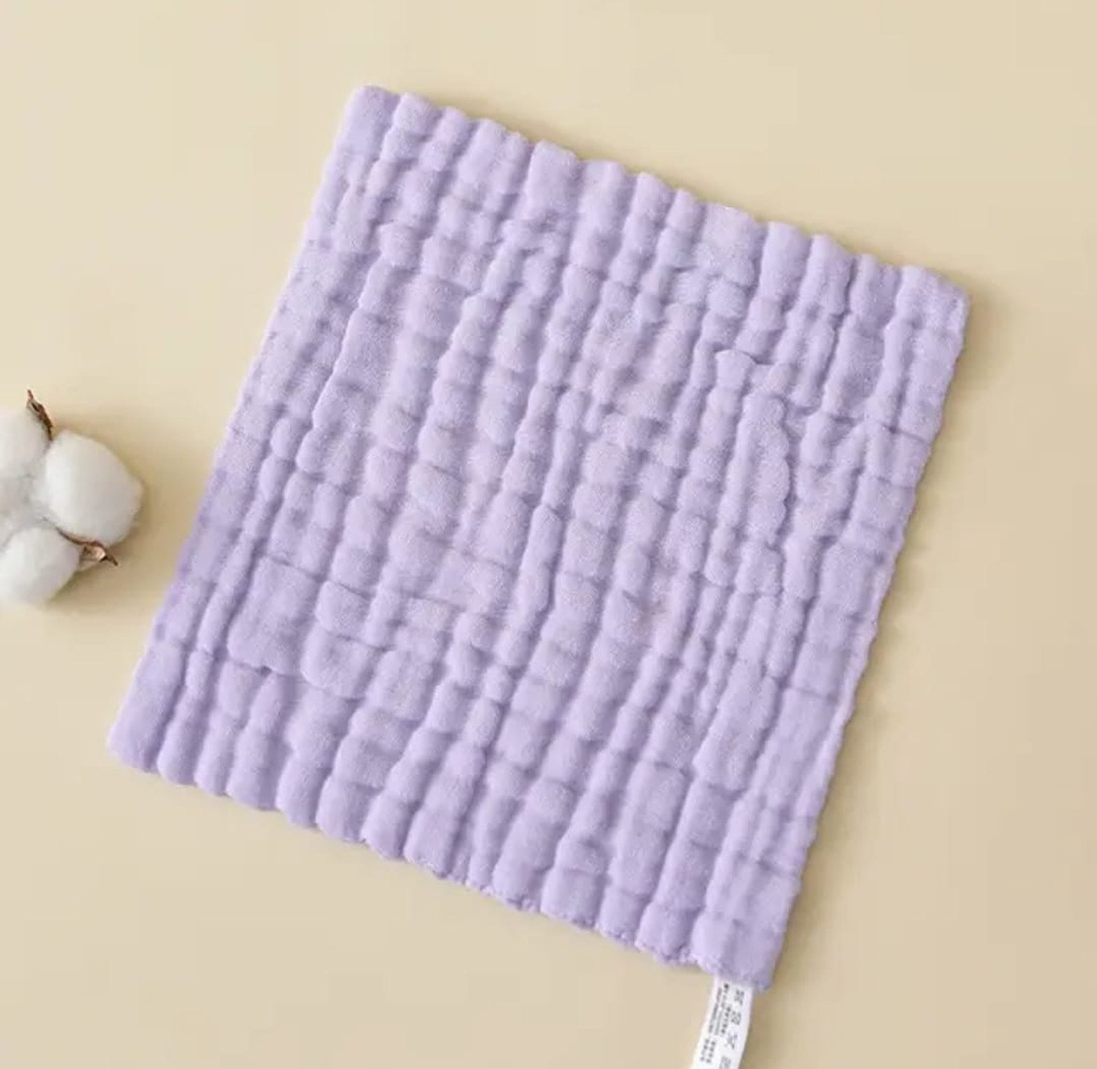 Baby Muslin Wash Cloths - Bubble Weave image