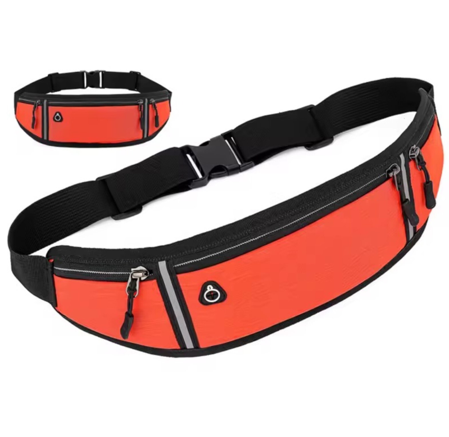 Sports Running Belt Waist Bag Elastic Water Resistant Fitness Fanny Pack Phone Holder for Jogging Gym and Workouts image