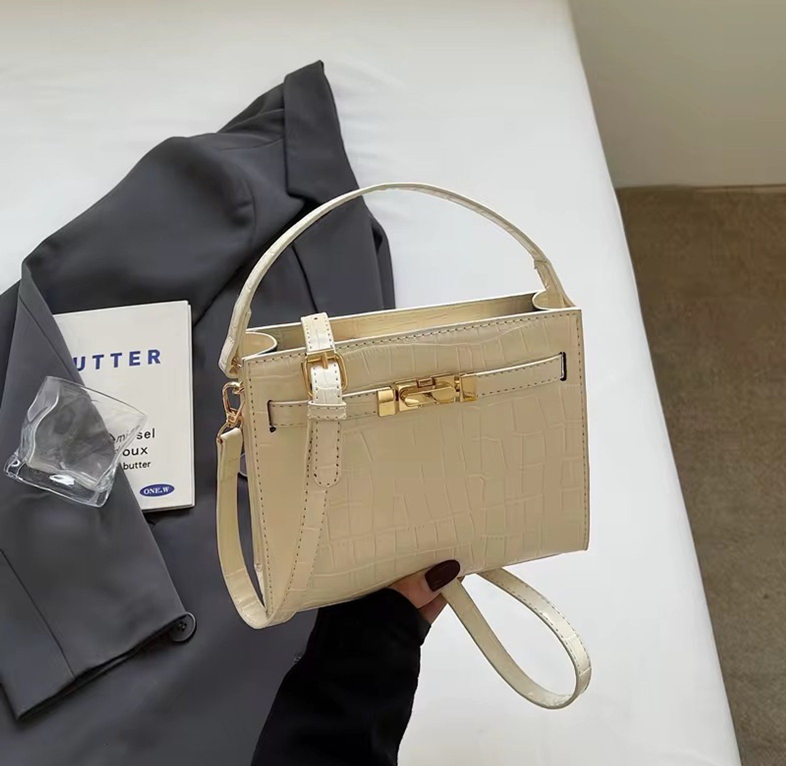 Croc Mini Top-Handle Bag image