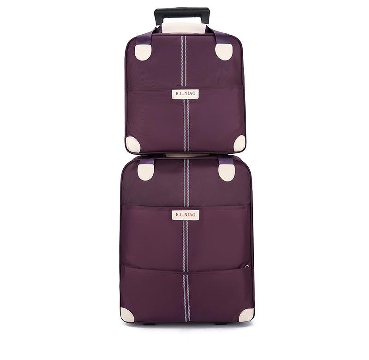 2-in-1 Trolley Travel Suitcase Bag image