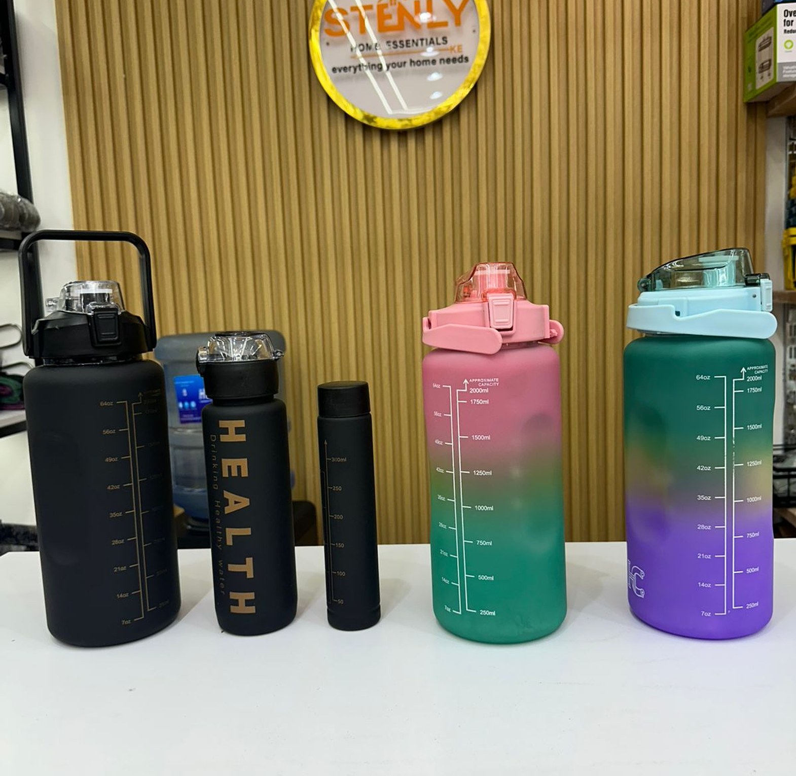 3-in-1 Motivational Water Bottle image
