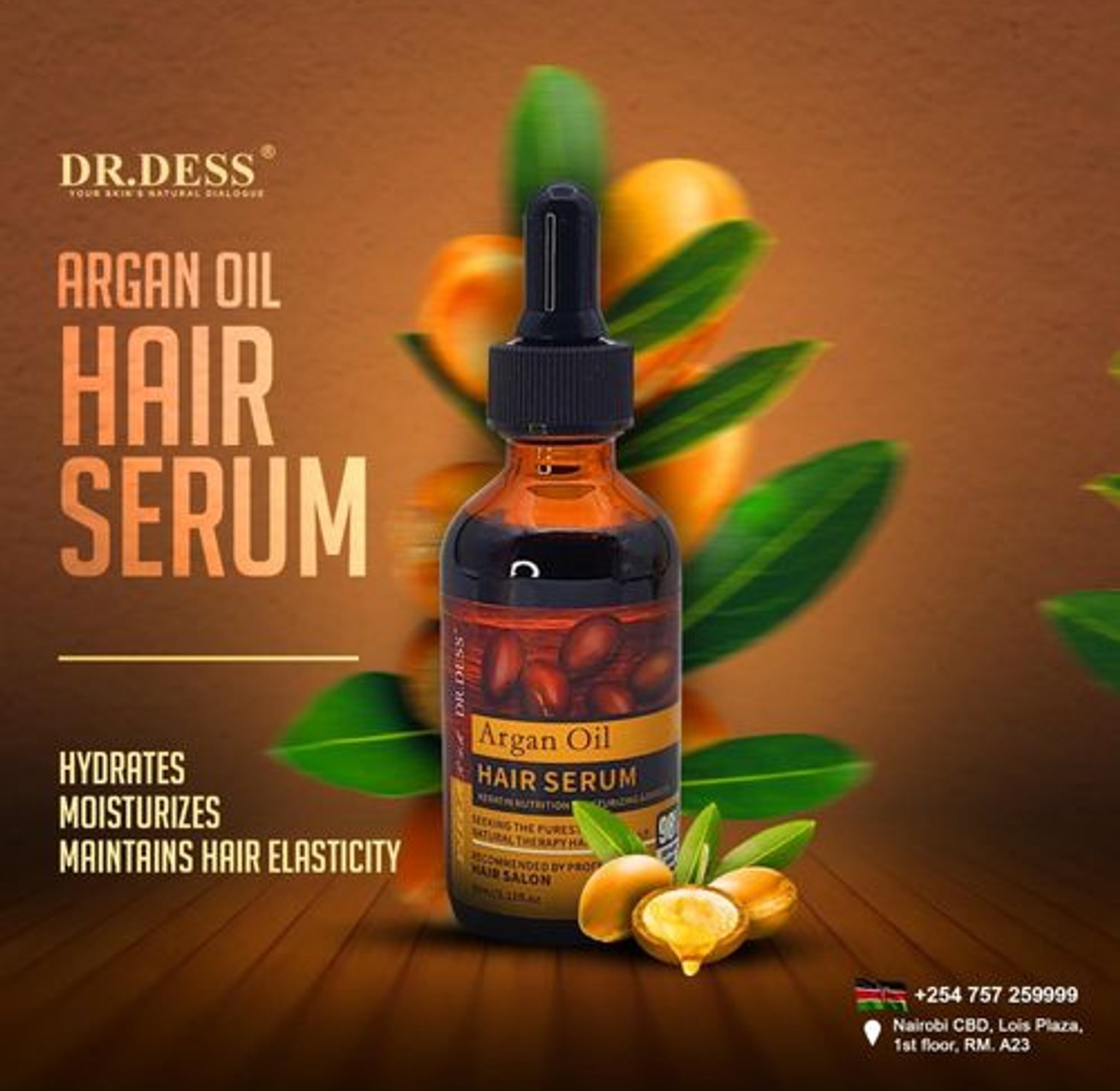 Argan oil hair serum image