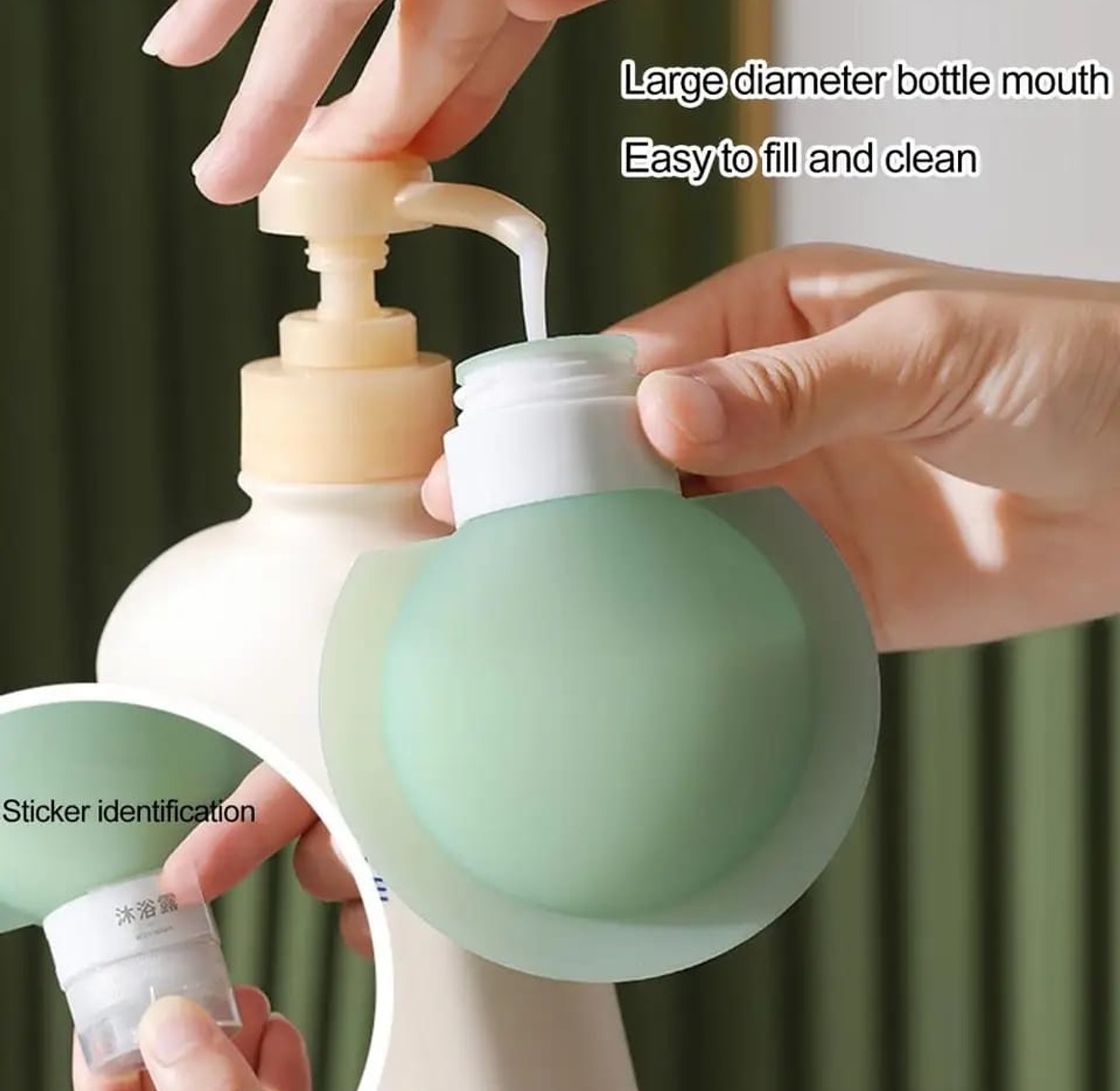 3Pcs/Set Silicone Bottle Lotion Container image
