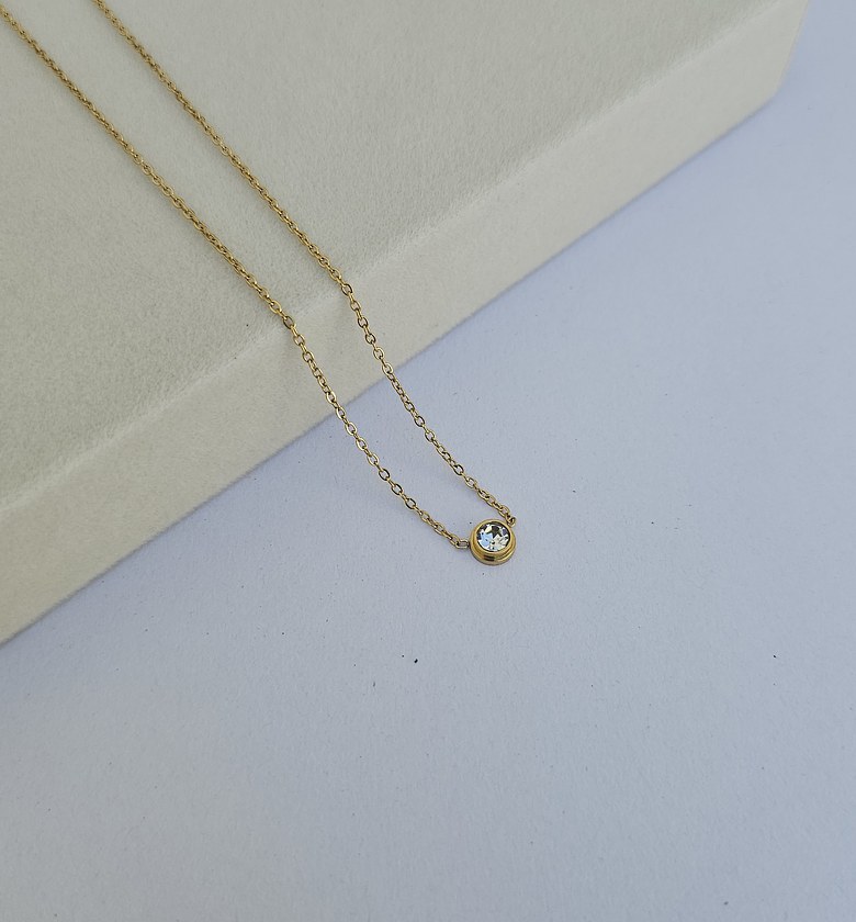 Chege dainty Crystal necklace  image