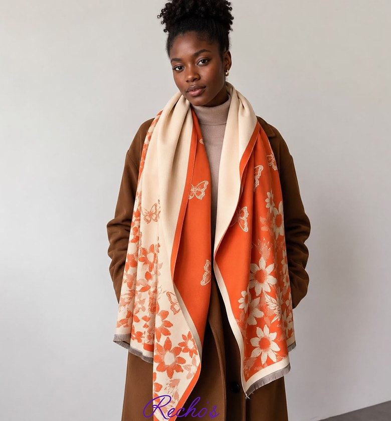 New print cashmere scarves  image