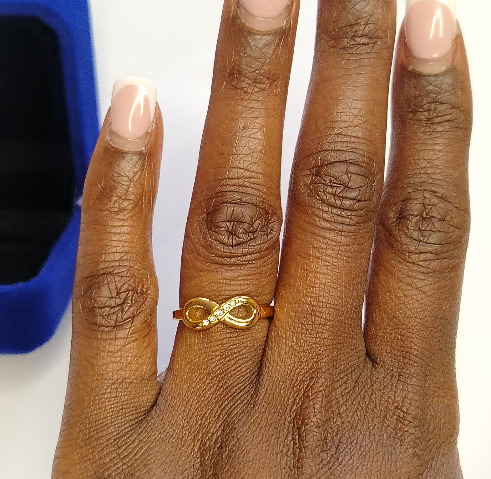 Stainless steel infinity promise ring image