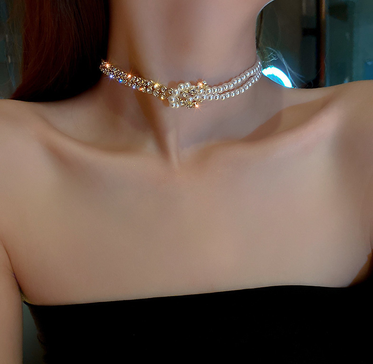 ice x pearl choker image
