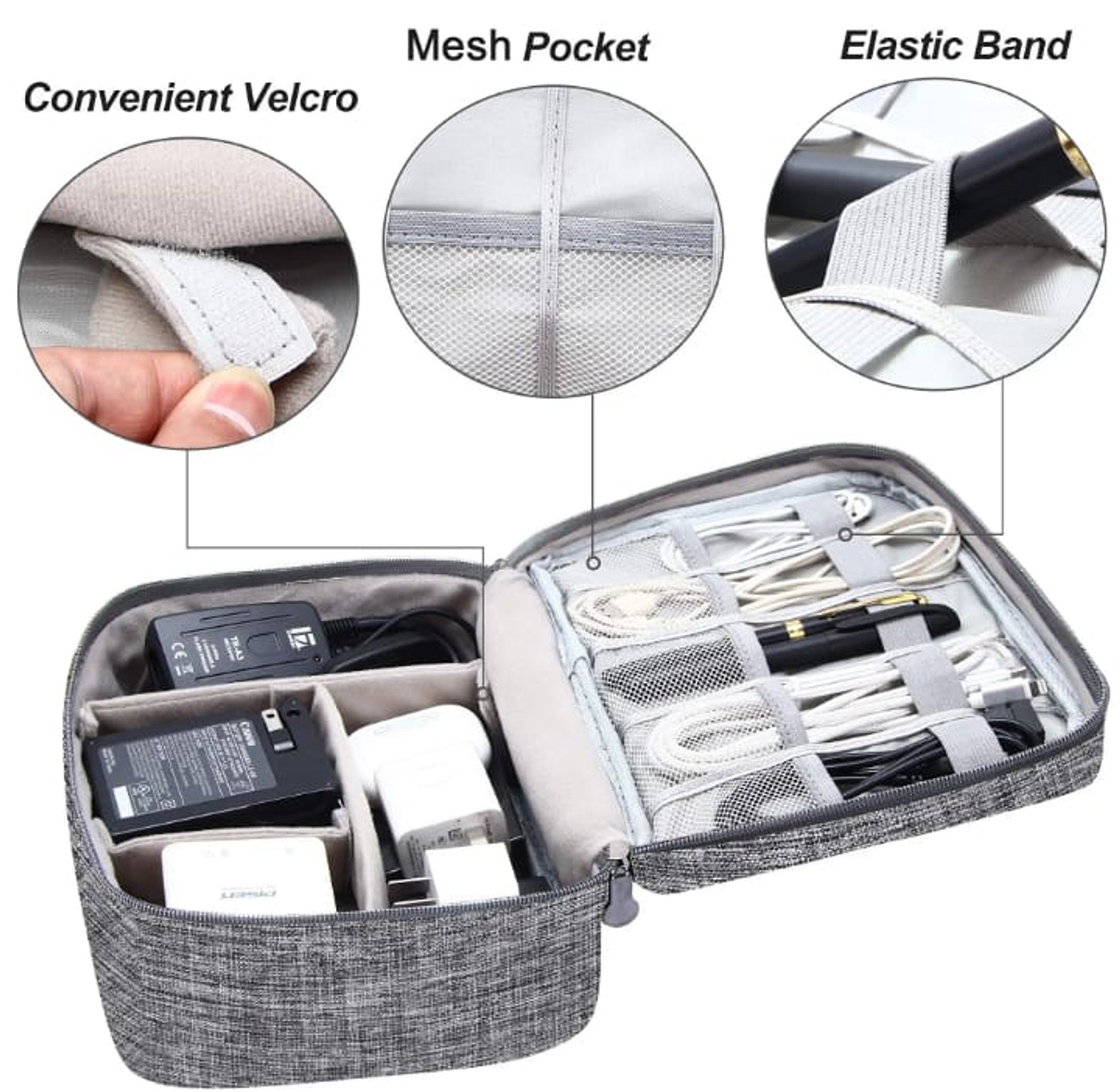 Electronic Gadget Organizer Bag, Travel Cable Charger Pouch Kenya image