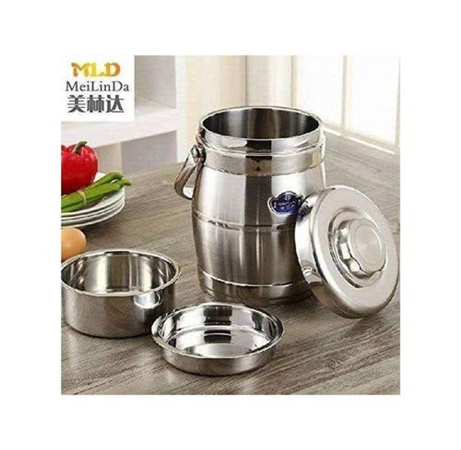 LUCH BOX. Jamespot STYLISH Stainless Steel Double Wall Thermal Vacuum Food Flask image