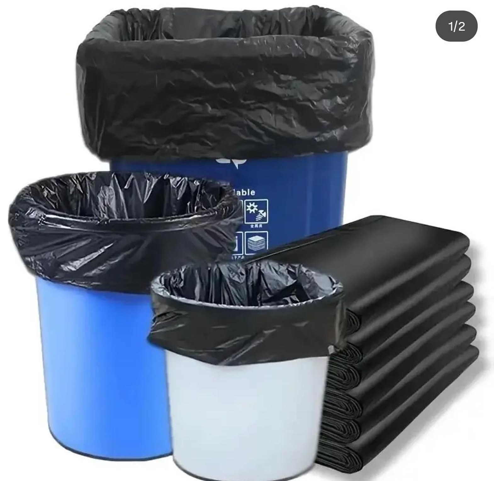 50pcs Disposable Garbage/Trash bags image