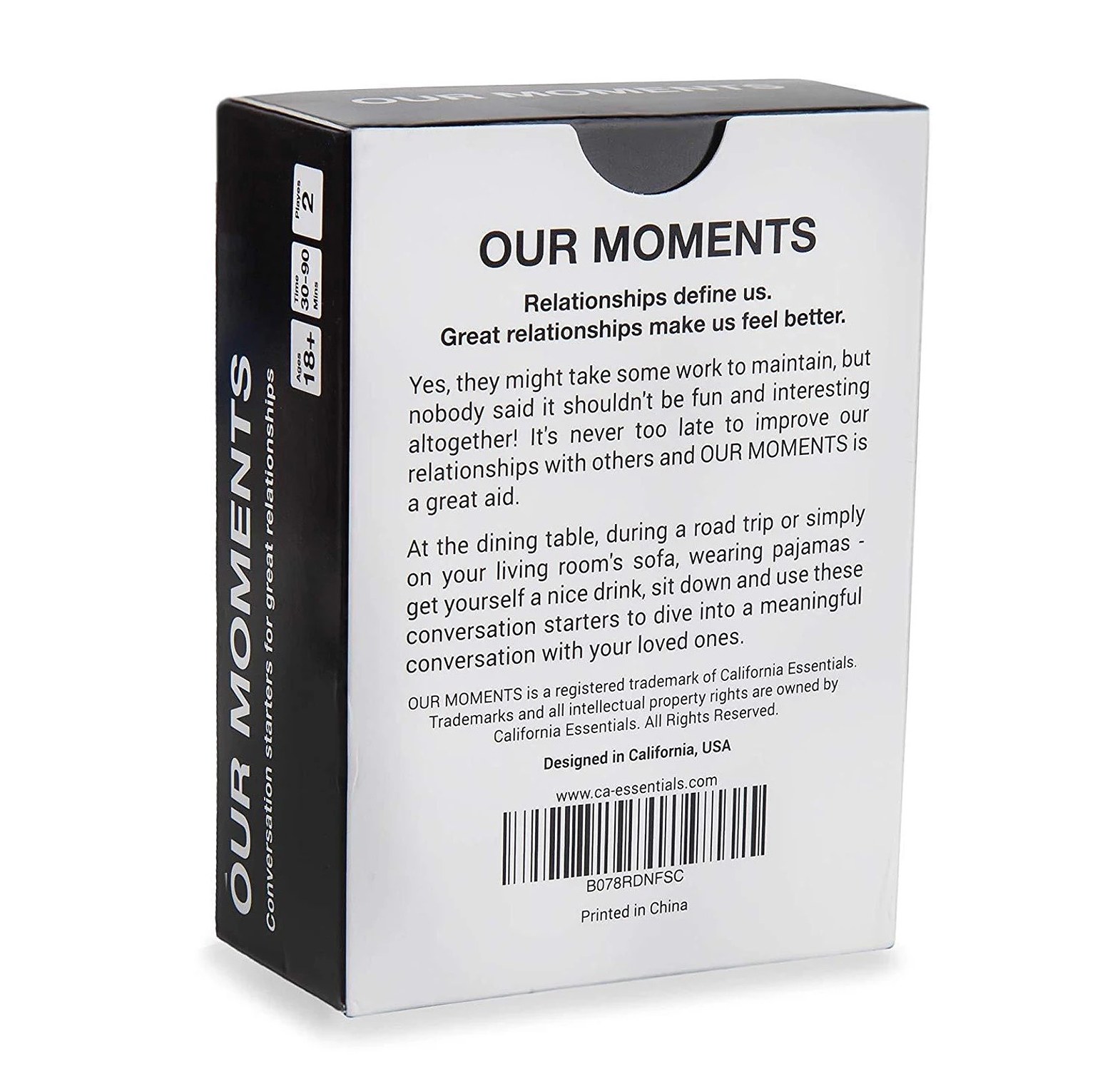 OUR MOMENTS Couples: 100 thought-provoking conversation starters for great relationships - fun conversation card game for couples image