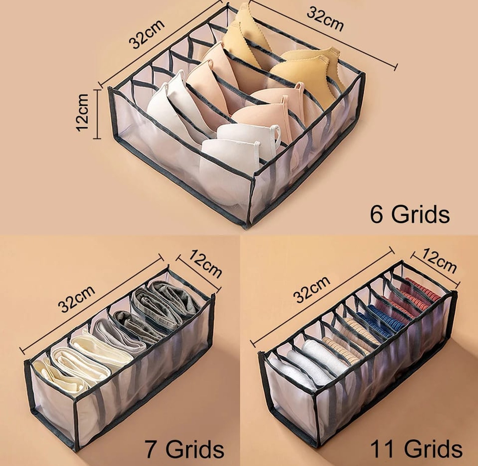 3in1 Folding Closet Organizer Storage Wardrobe image