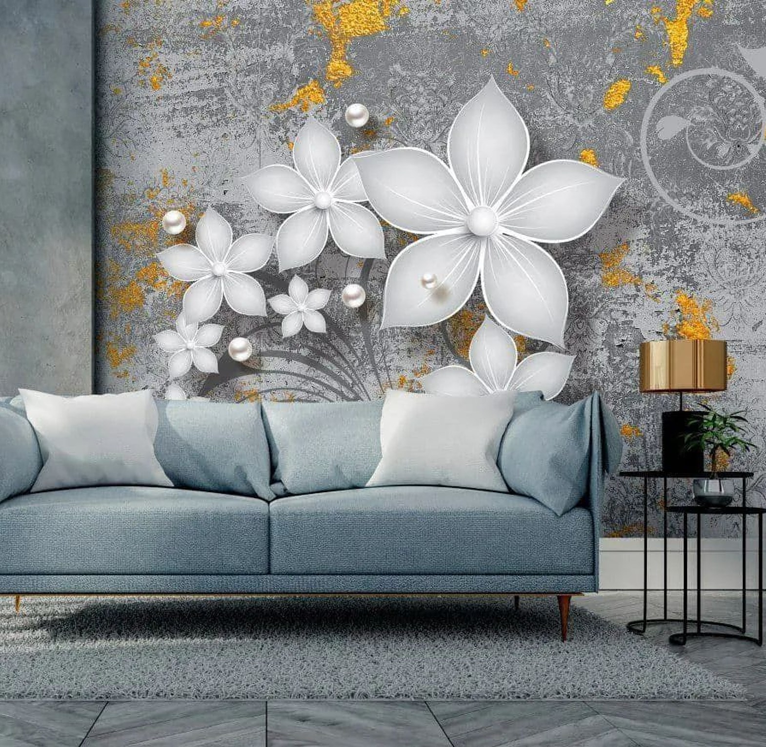 Floral 3d Wallpaper image