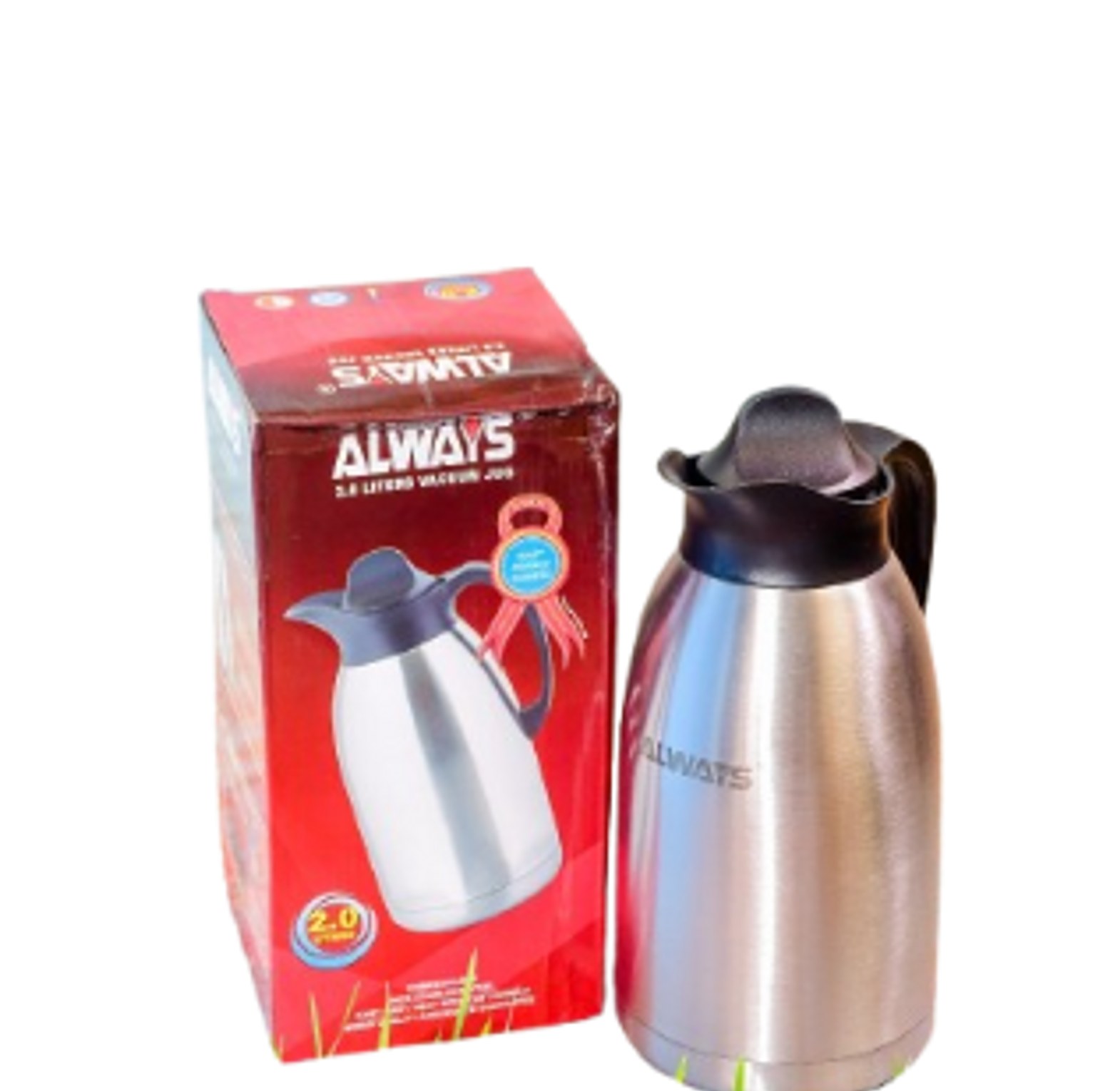 Always Unbreakable 2.0LTR Vacuum Thermos Flask - Stainless Steel . image