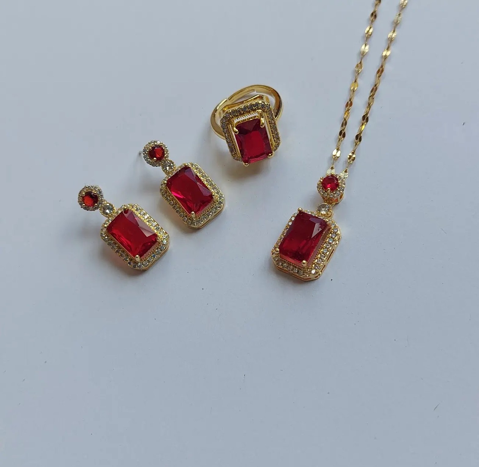 Red Jewelry Set image