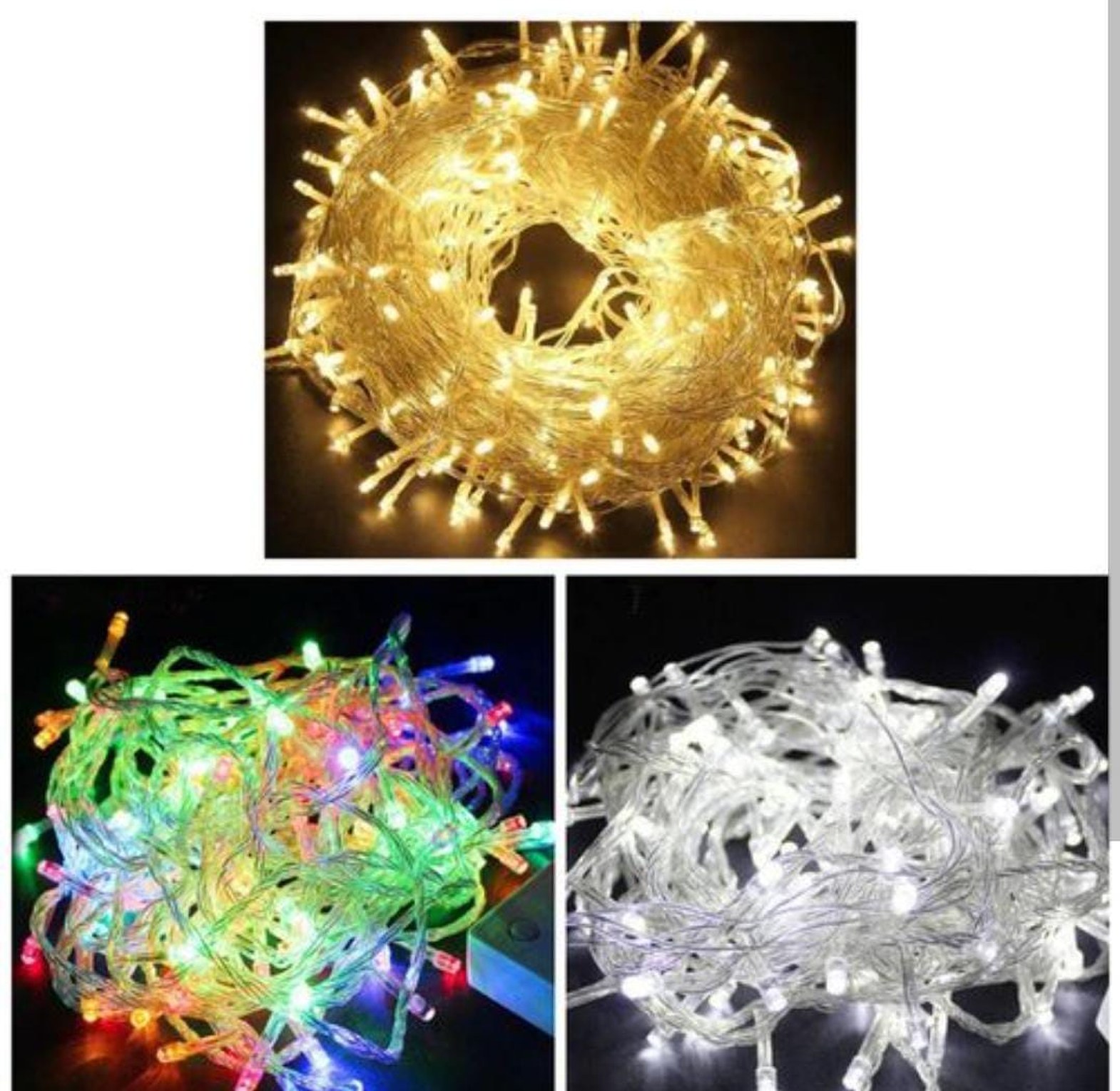 10meters 100 Lights Waterproof Led Christmas String Decoration Colorful Lights Lighting Wedding Party Home Yard Decor image
