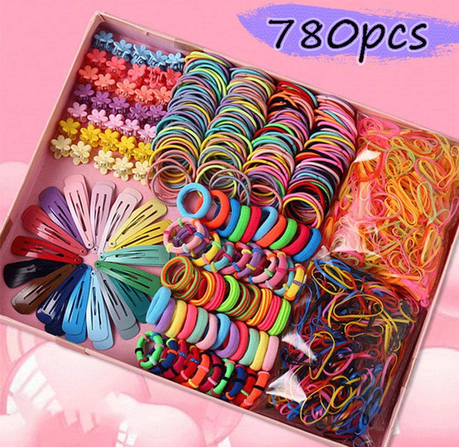 Girls Colorful Hair Bands Set image