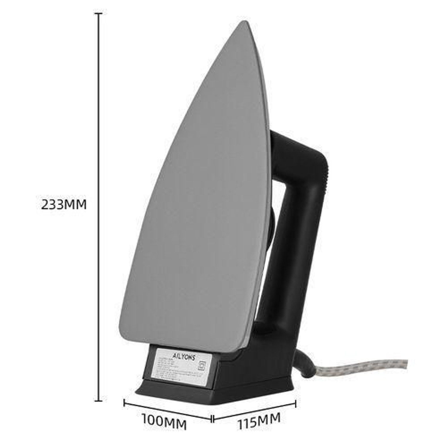 IRON BOX. AILYONS HD-199A Electric Dry Iron Box Silver & Black image