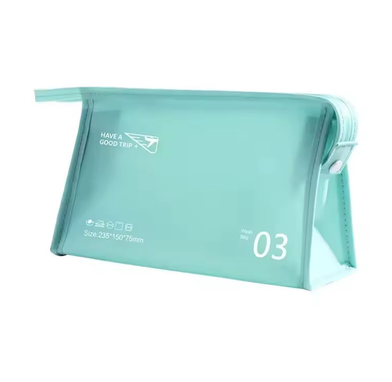 Colored waterproof jelly cosmetic bag  image