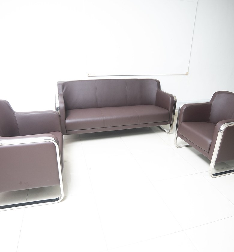 SOFA 3+1+1 CLR D.BROWN RE image