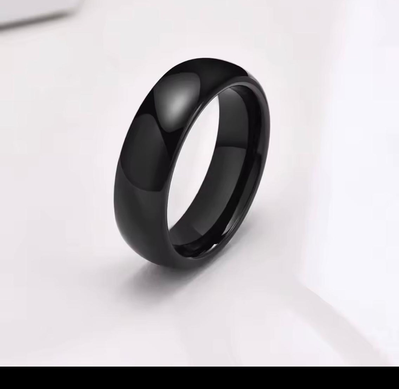 Midnight Onyx Tungsten Carbide 6mm Band image