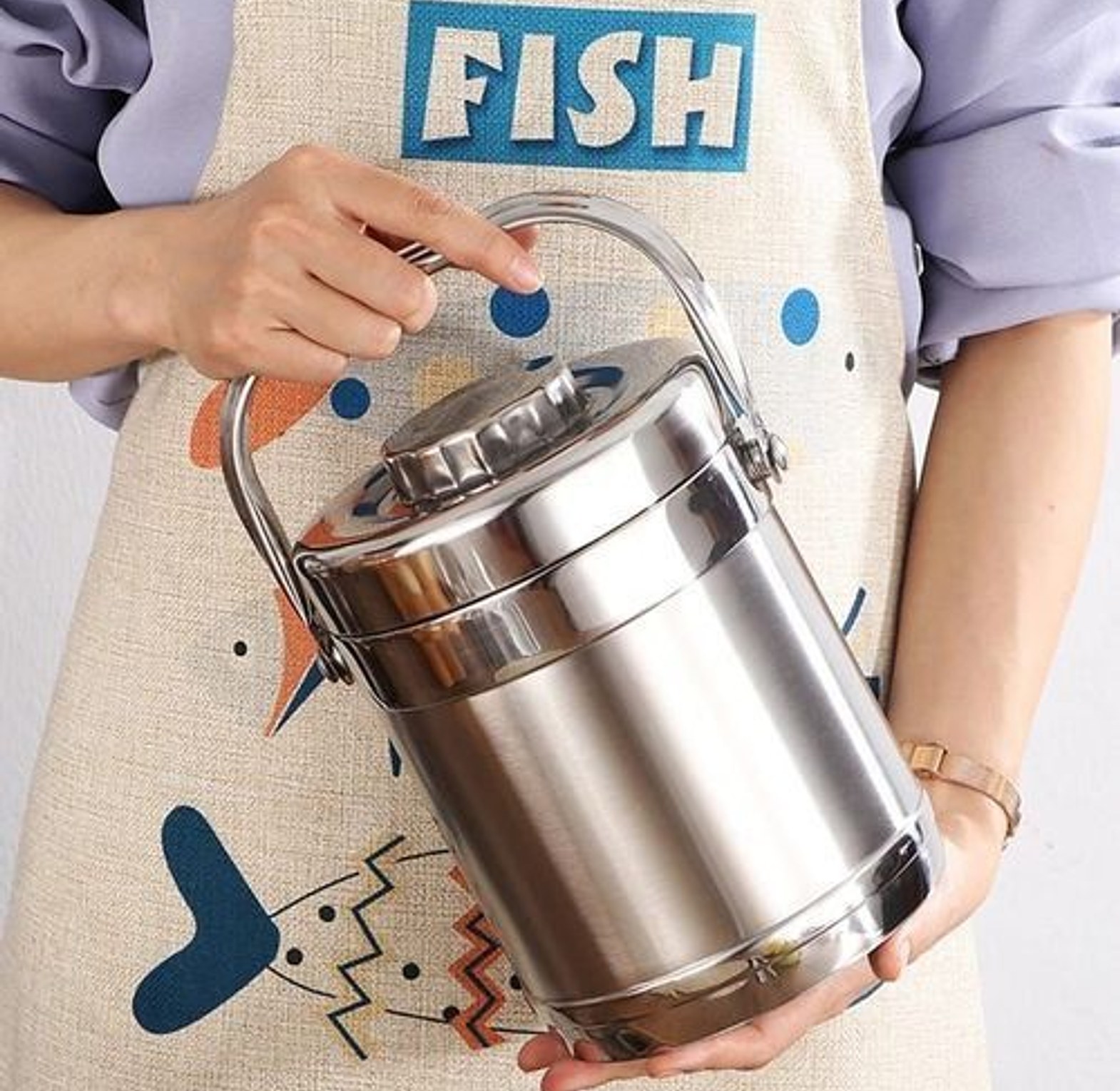 FOOD FLASK. High Quality Affordable  Stainless Steel Double Wall Thermal Vacuum Food Flask image