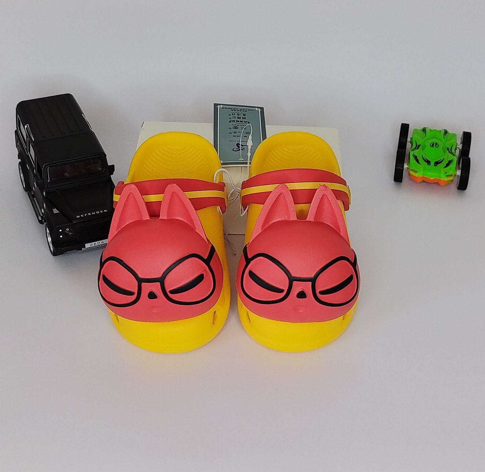 Yellow and Red Bunny Clogs image