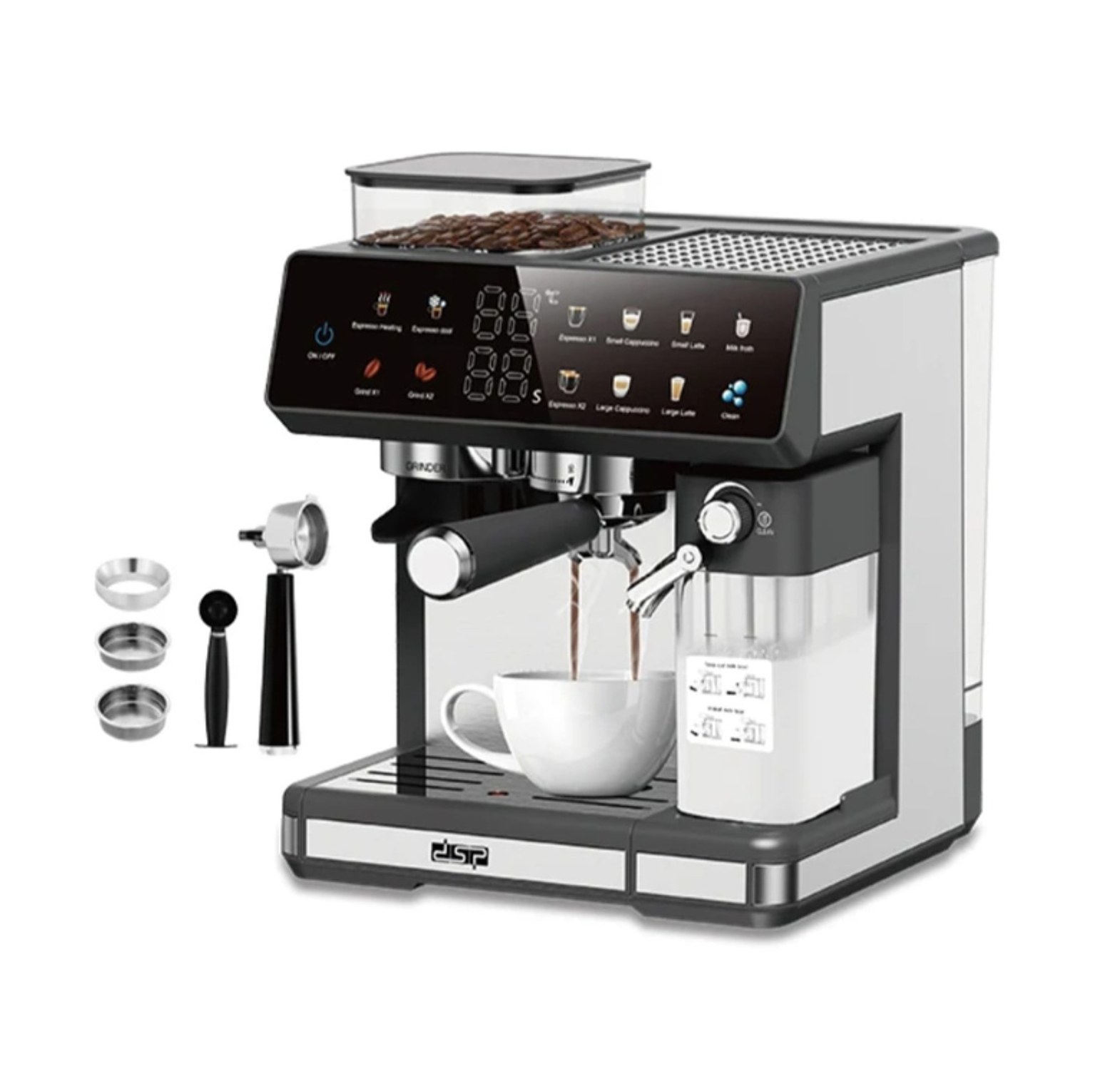 DSP 3-in-1 Professional Espresso Coffee Maker with 20-Bar Pump image