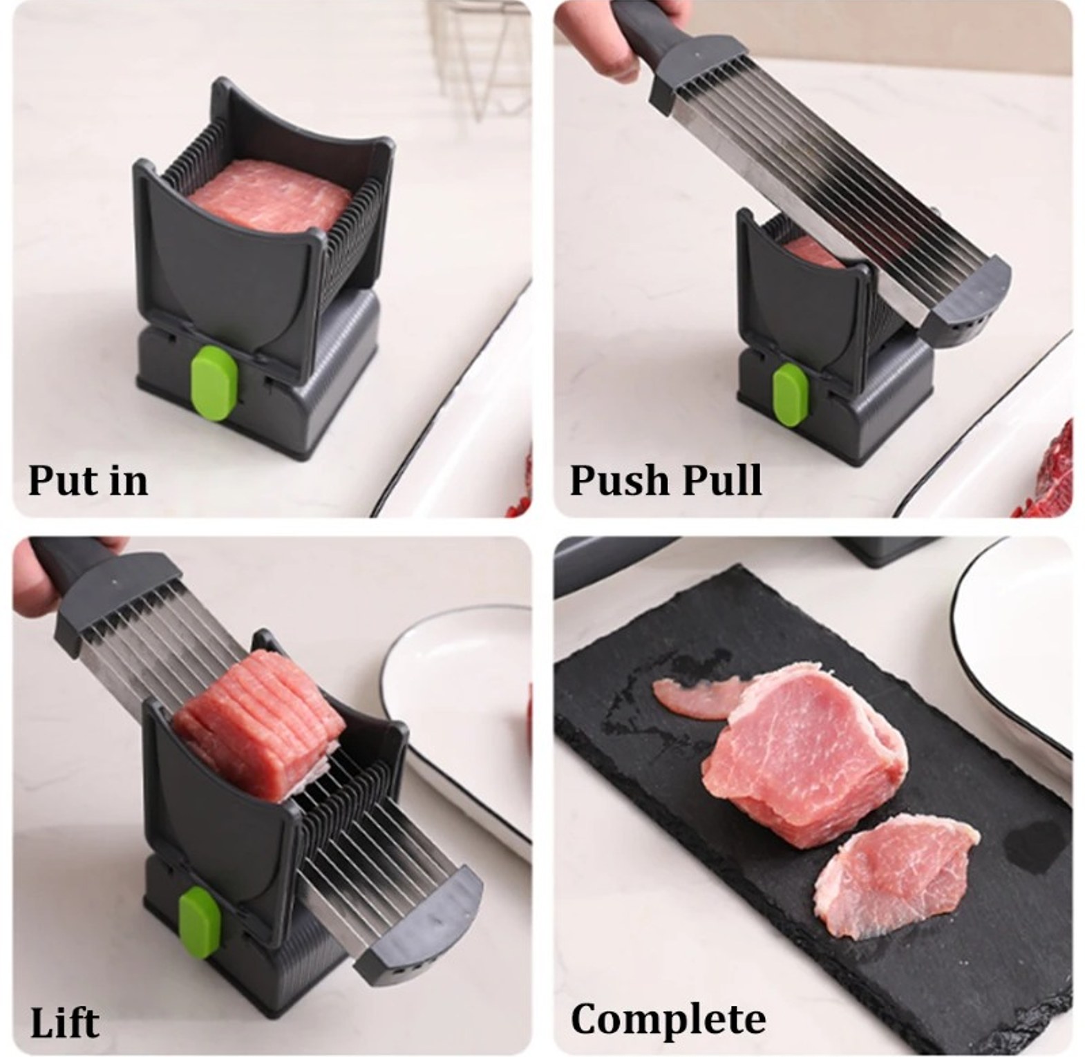 Multifunctional Meat Slicer & Strip Cutter - Precision Kitchen Tool for Home Chefs image
