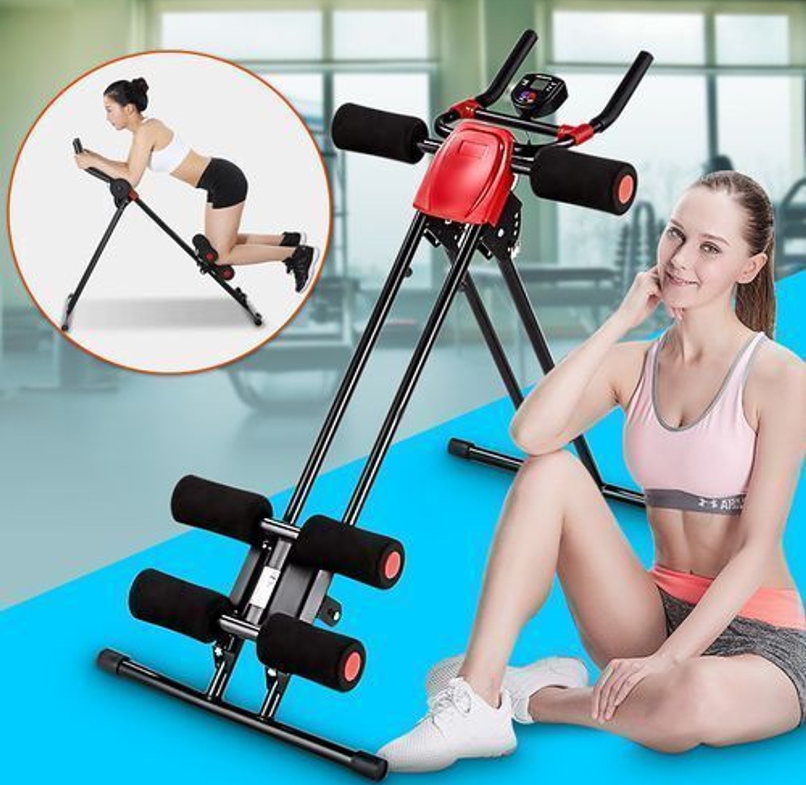 Ab Generator - Fitness Machine Full Body Workout.  Full workout of your body mostly focusing on your hands , upper body,legs,  tummy area, pull up,push up etc perfect for men and women. RECOMMENDED image