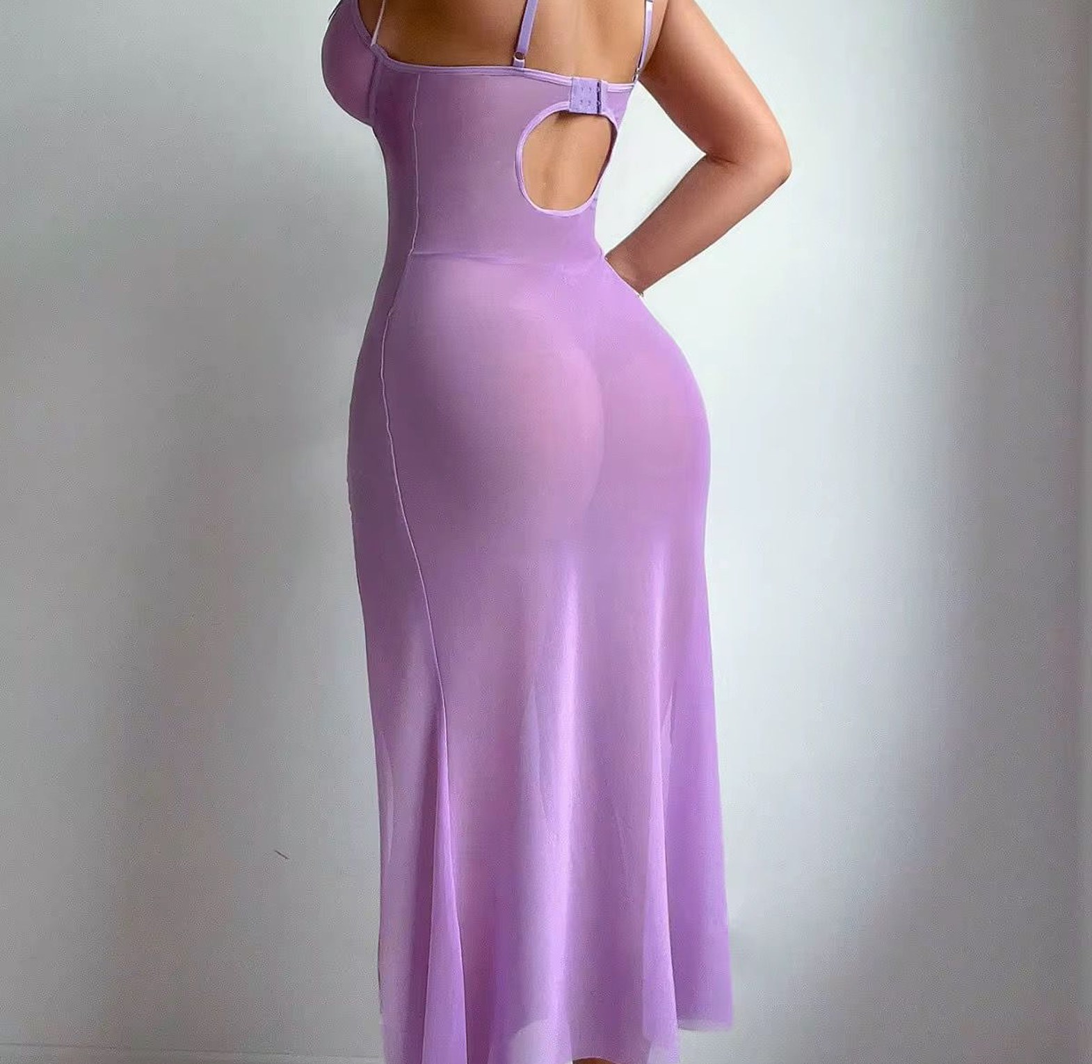 4040 Sheer Loungewear Dress image