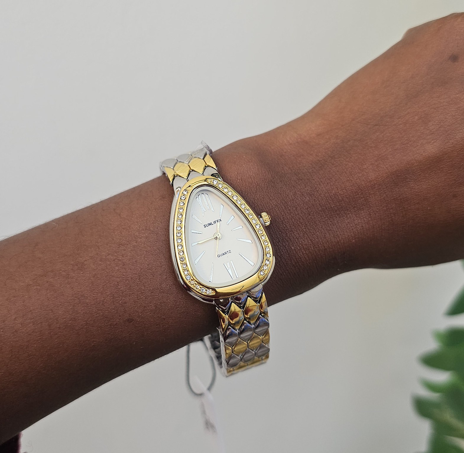 Mixed metal serpentine watch  image