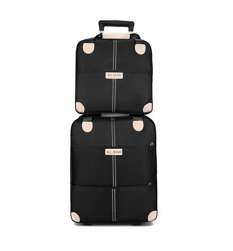 2-in-1 Trolley Travel Suitcase Bag image