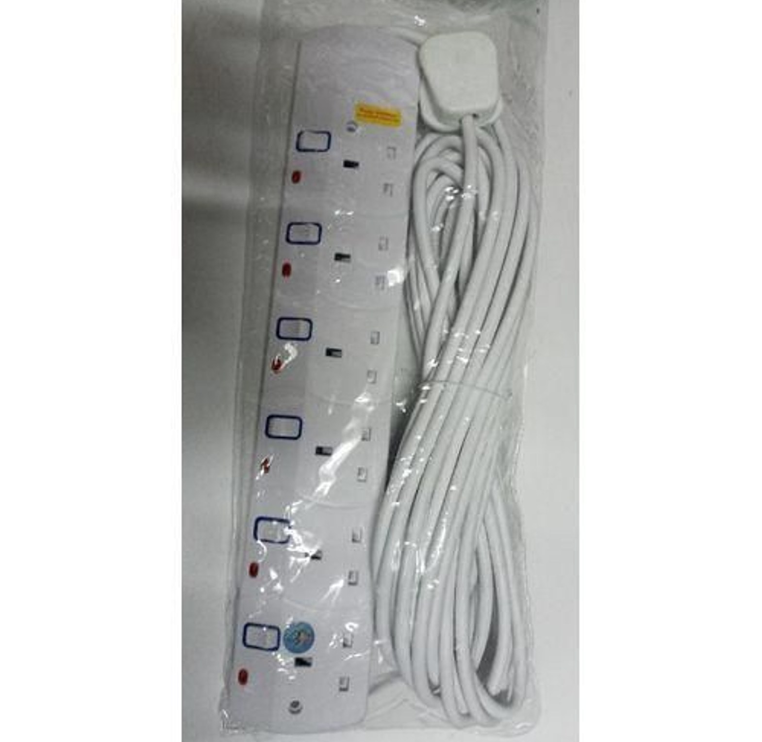 Jsb 6-Way Socket Power Extension With 10m Cable Long image