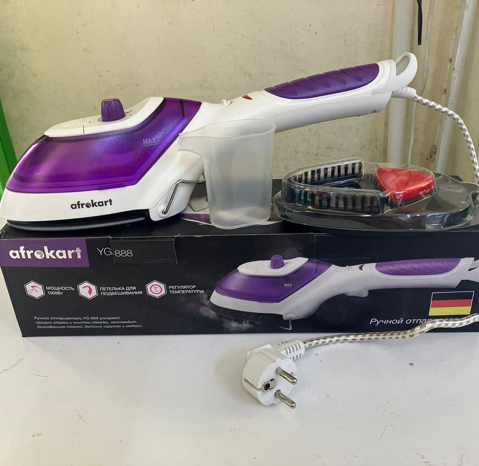 AfroKart Garment Steamer Model:YG-888 Steam Iron Clothes Package image